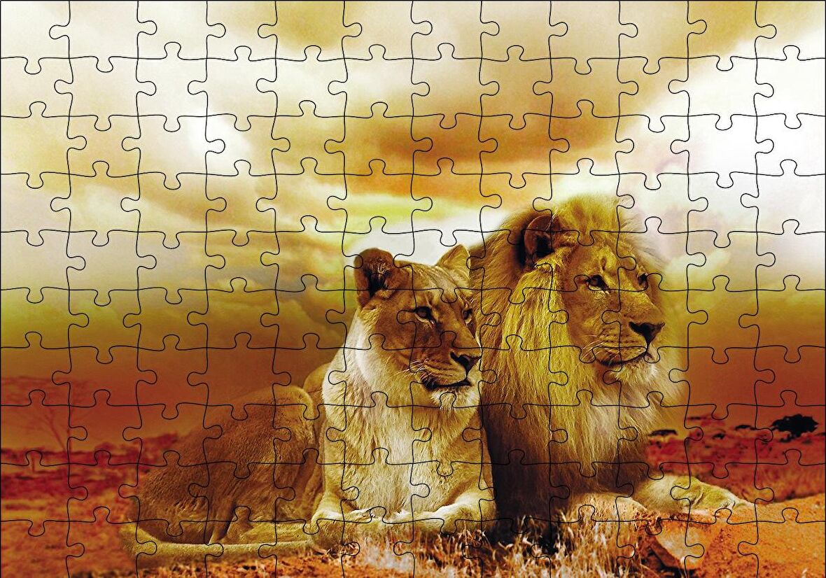 Cakapuzzle  Hayat Arkadaşları Puzzle Yapboz MDF Ahşap