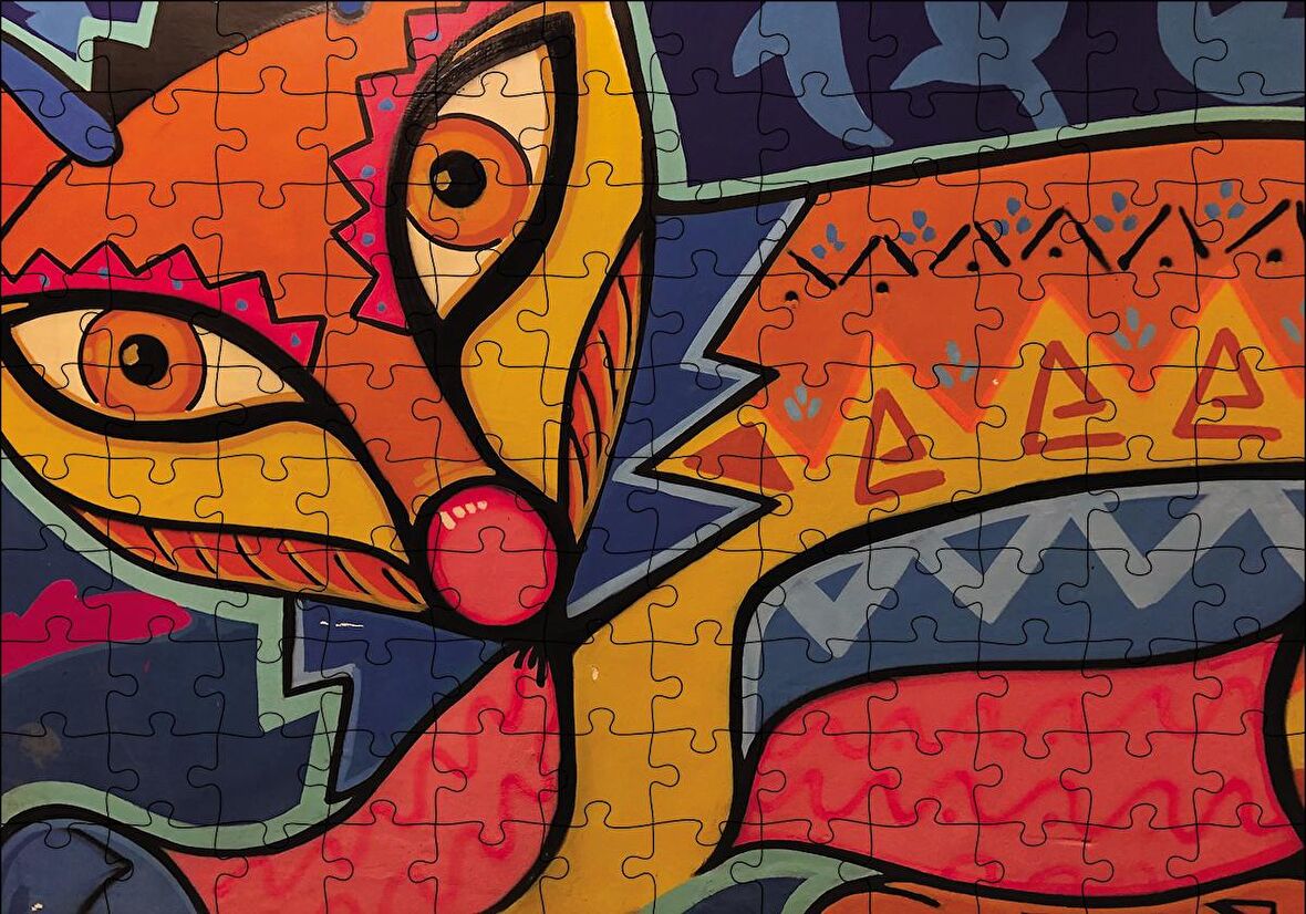 Cakapuzzle  Kübizim Sanatı Puzzle Yapboz MDF Ahşap