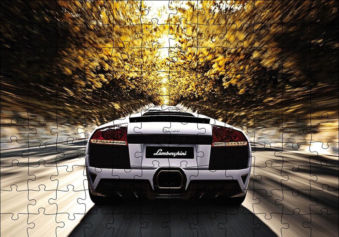 Cakapuzzle  Lamborghini Gran Turismo Puzzle Yapboz MDF Ahşap