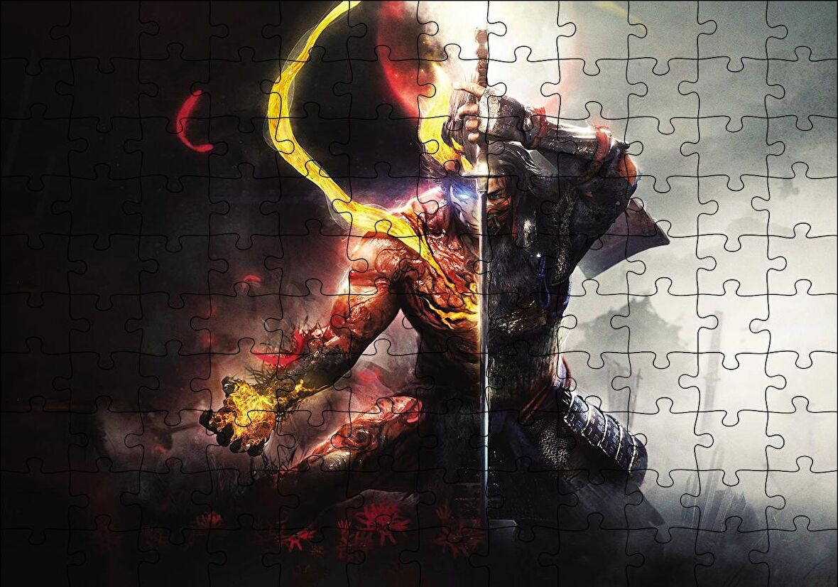 Cakapuzzle  Nioh Savaşçı Puzzle Yapboz MDF Ahşap