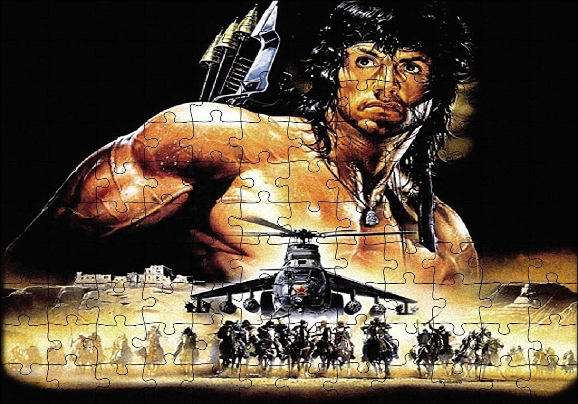 Cakapuzzle  Rambo Puzzle Yapboz MDF Ahşap