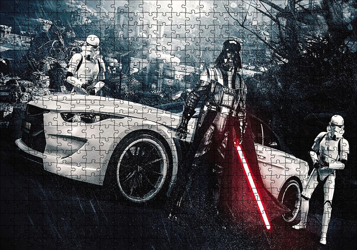 Cakapuzzle  Sprint Football Star Wars Otomobil Puzzle Yapboz MDF Ahşap