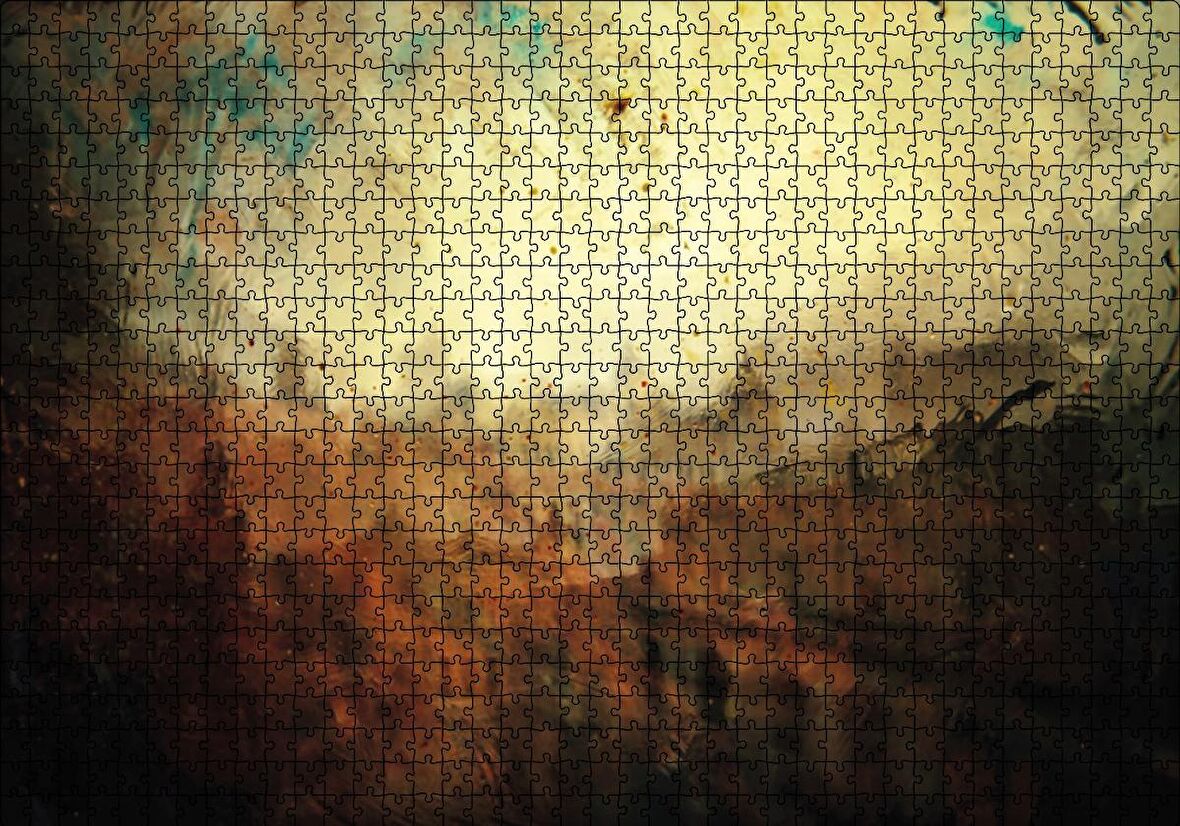 Cakapuzzle  Yağmurda Şehir Sanat Puzzle Yapboz MDF Ahşap