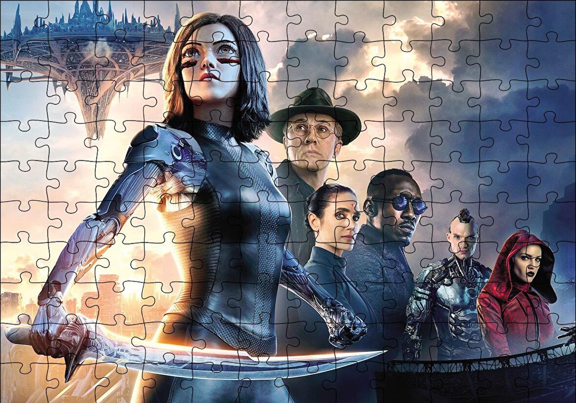 Cakapuzzle  Alita Savaş Meleği Alternatif Puzzle Yapboz MDF Ahşap
