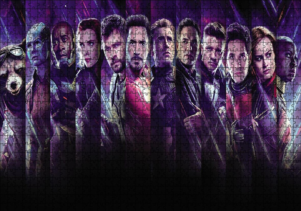Cakapuzzle  Avengers Kesit Full Kadro Görsel Puzzle Yapboz MDF Ahşap