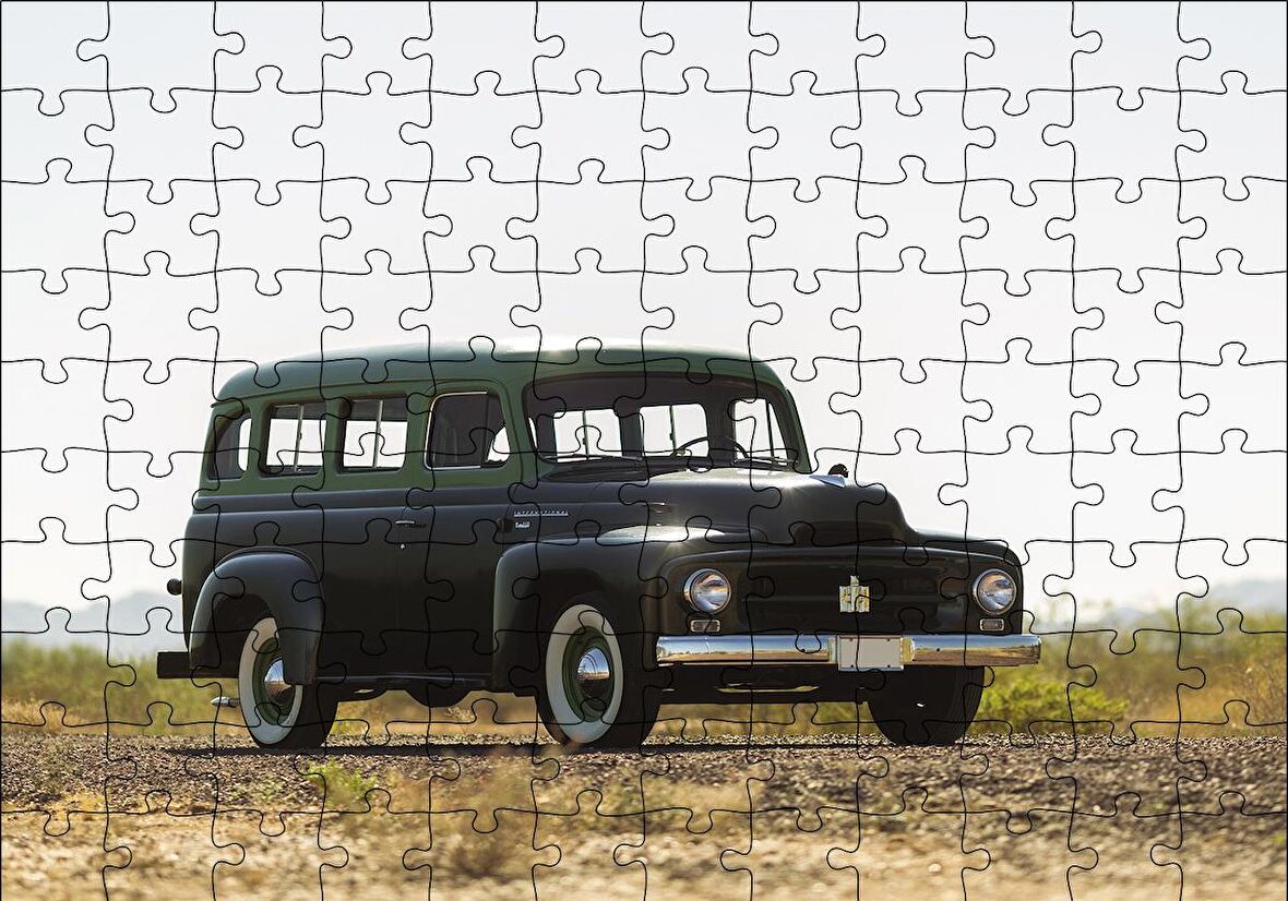 Cakapuzzle  Klasik Otomobil Göseli Puzzle Yapboz MDF Ahşap