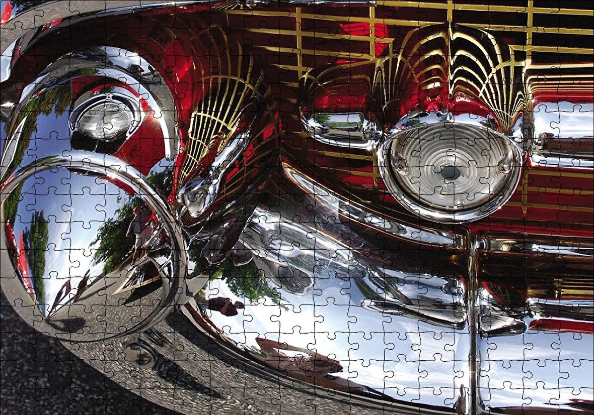 Cakapuzzle  Klasik Araba Tampon Detay Görseli Puzzle Yapboz MDF Ahşap