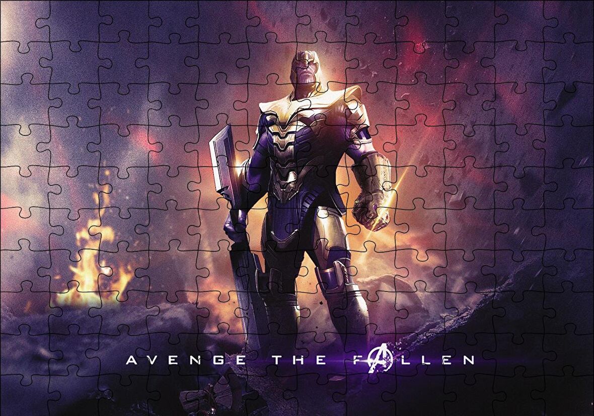 Cakapuzzle  Avengers Endgame Thanos Puzzle Yapboz MDF Ahşap