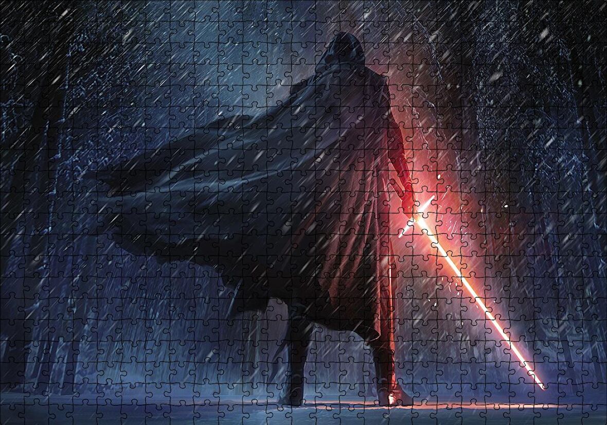 Cakapuzzle  Kylo Ren Karlar Yağışı Görseli Puzzle Yapboz MDF Ahşap
