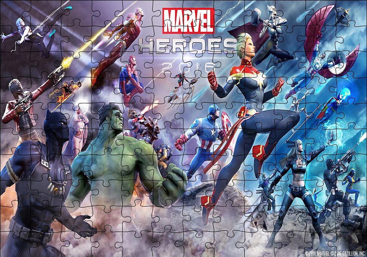 Cakapuzzle  Marvel Kahramanları Puzzle Yapboz MDF Ahşap