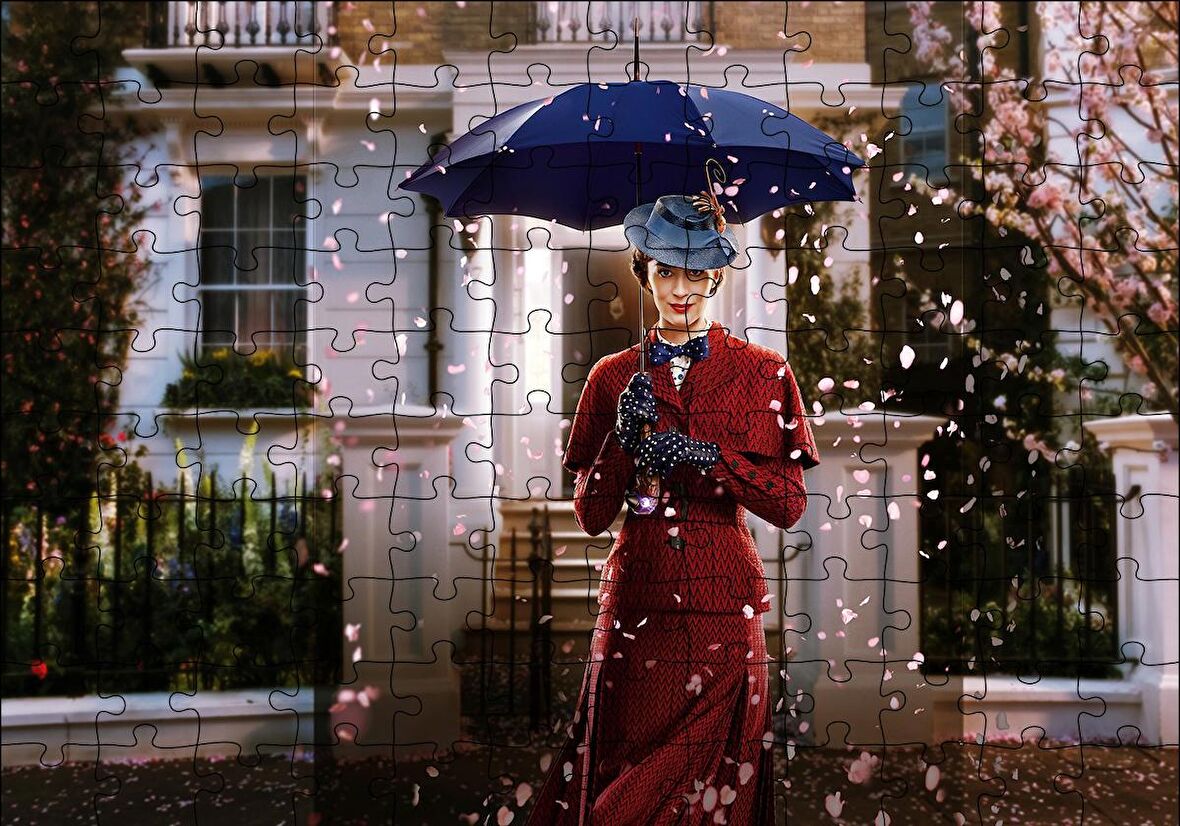 Cakapuzzle  Mary Poppins Returns Emily Blunt Puzzle Yapboz MDF Ahşap