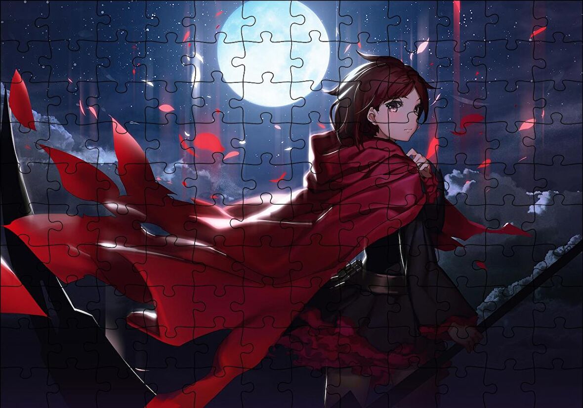 Cakapuzzle  Ruby Rose Anime Puzzle Yapboz MDF Ahşap