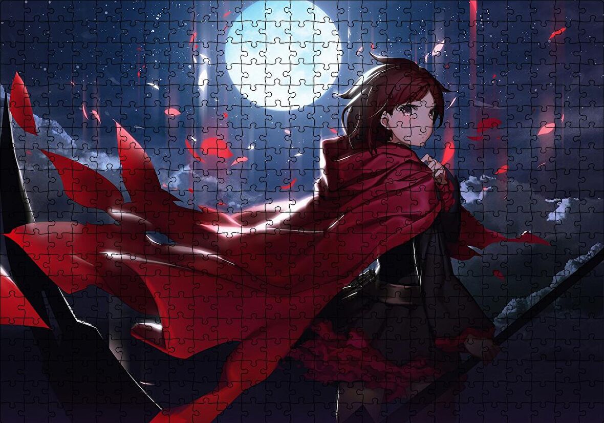 Cakapuzzle  Ruby Rose Anime Puzzle Yapboz MDF Ahşap