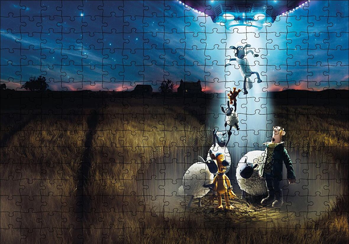 Cakapuzzle  Shaun The Sheep 2 Farmageddon Puzzle Yapboz MDF Ahşap