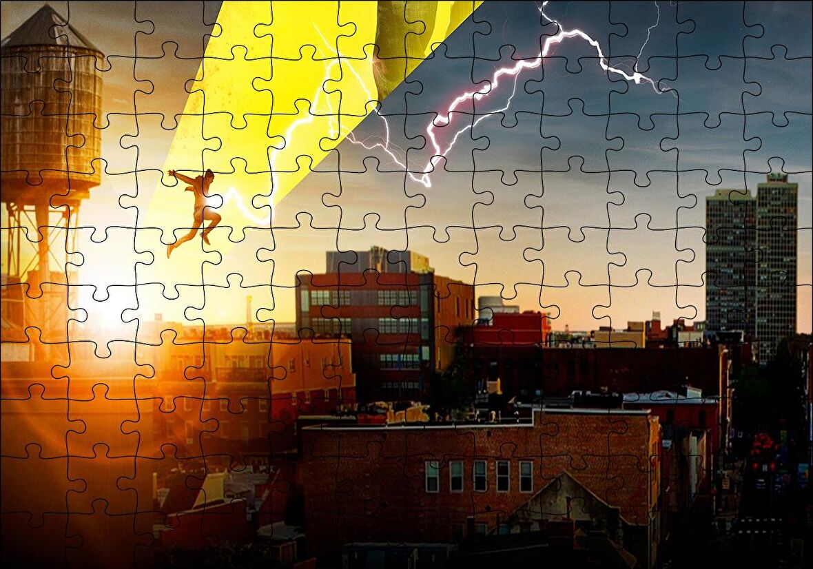 Cakapuzzle  Shazam Atlayış Görseli Puzzle Yapboz MDF Ahşap