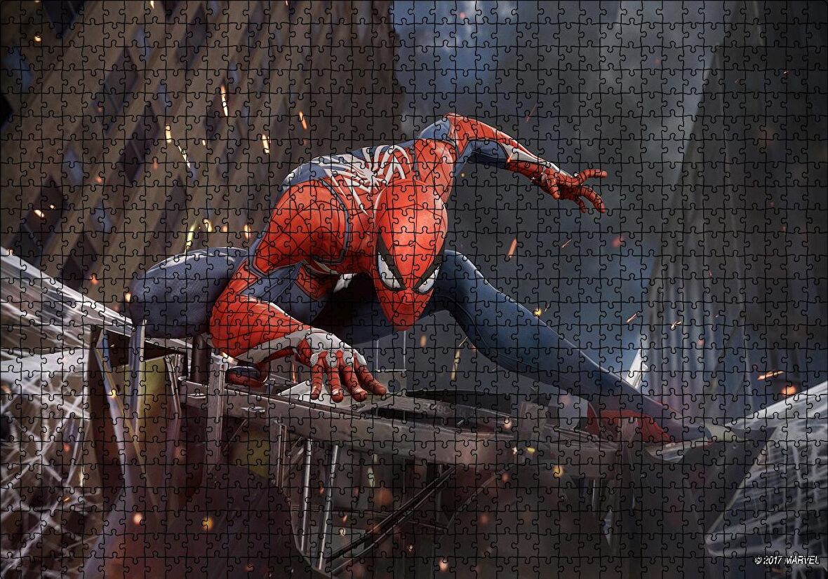 Cakapuzzle  Spiderman Efsanevi Duruş Puzzle Yapboz MDF Ahşap