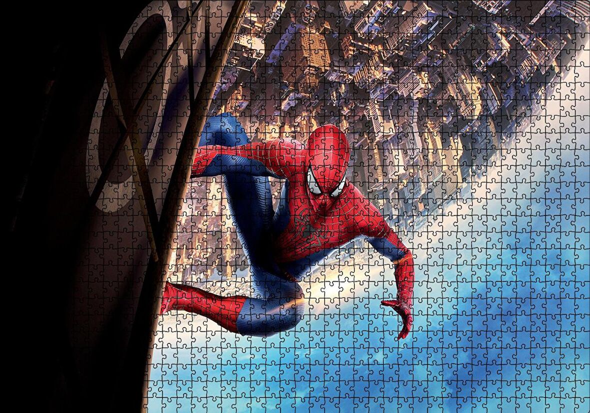 Cakapuzzle  Spiderman Hayata Tutunmak Puzzle Yapboz MDF Ahşap