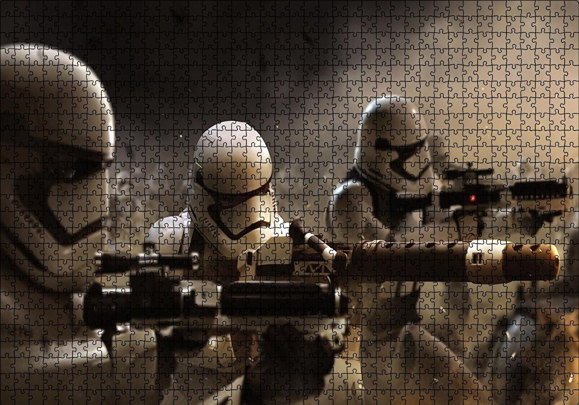 Cakapuzzle  Star Wars Stormtroopers Cephede Puzzle Yapboz MDF Ahşap