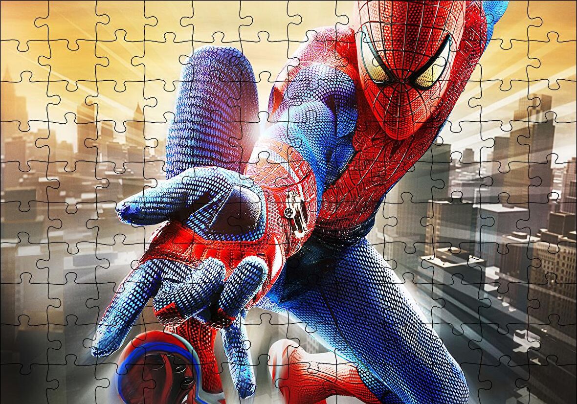 Cakapuzzle  The Amazing Spider-Man 2 Ağ Atışı Puzzle Yapboz MDF Ahşap