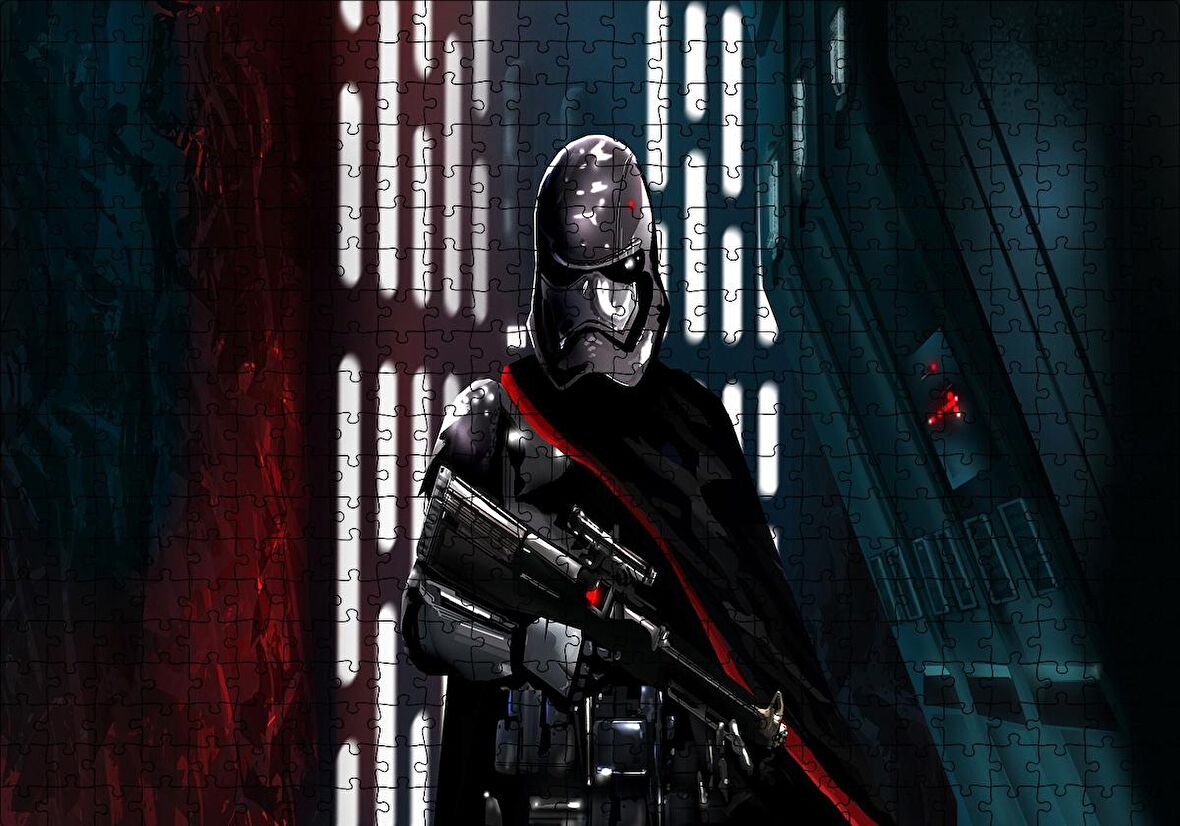 Cakapuzzle  Captain Phasma Silahlı Puzzle Yapboz MDF Ahşap