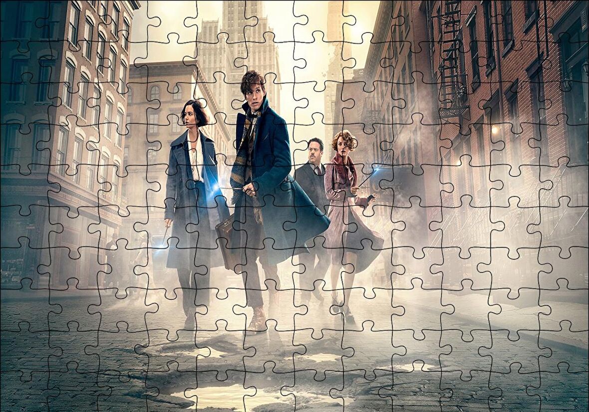 Cakapuzzle  Fantastik Canavarlar Bloklar Arasında Puzzle Yapboz MDF Ahşap