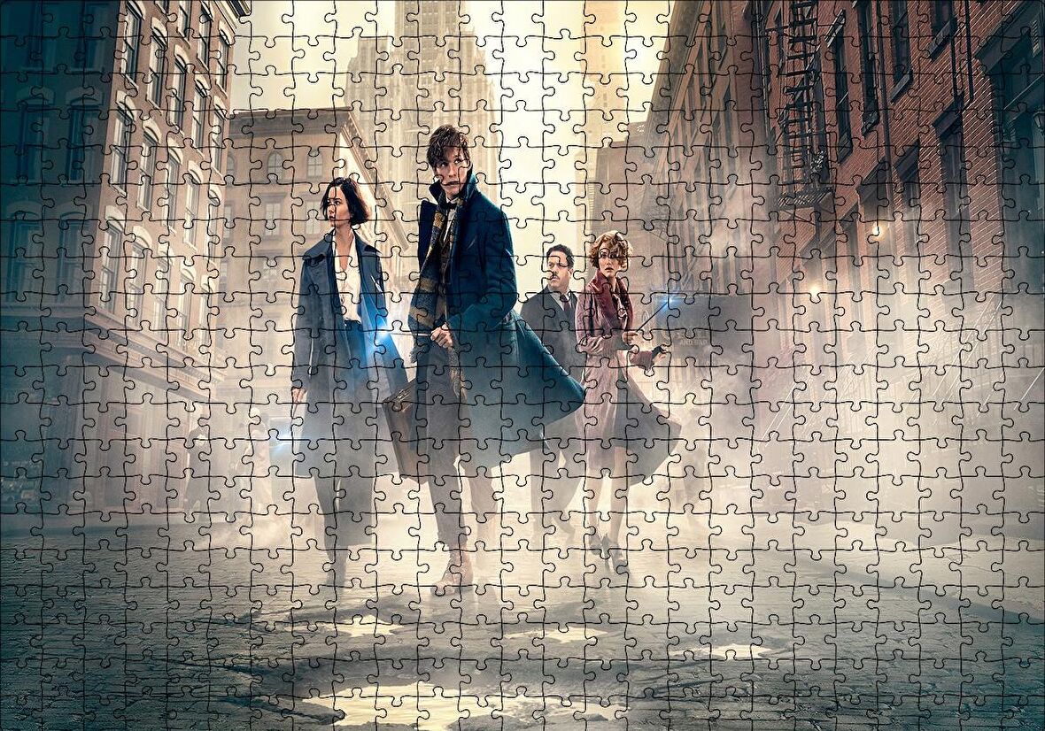 Cakapuzzle  Fantastik Canavarlar Bloklar Arasında Puzzle Yapboz MDF Ahşap