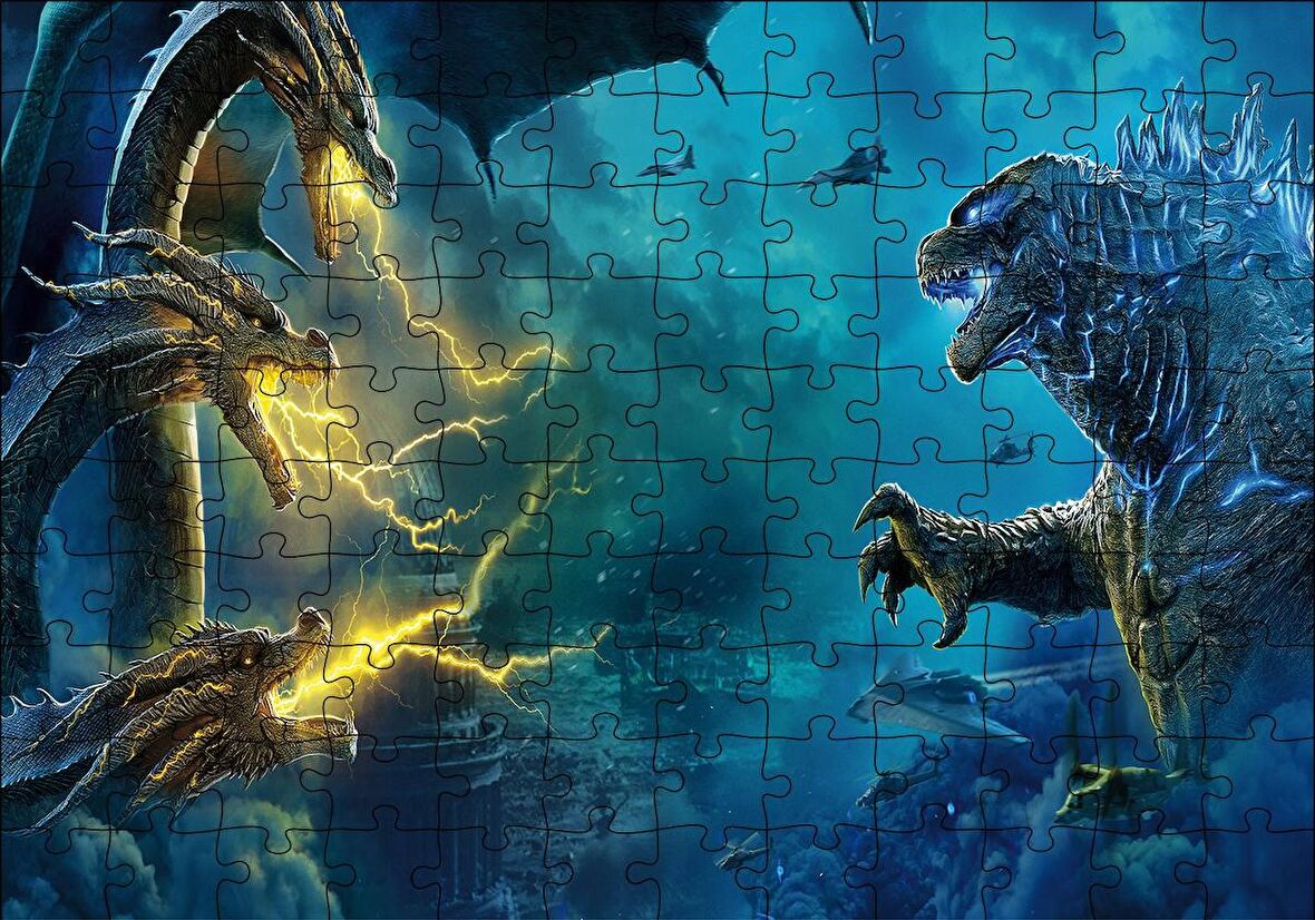 Cakapuzzle  Godzilla King of The Monsters Puzzle Yapboz MDF Ahşap