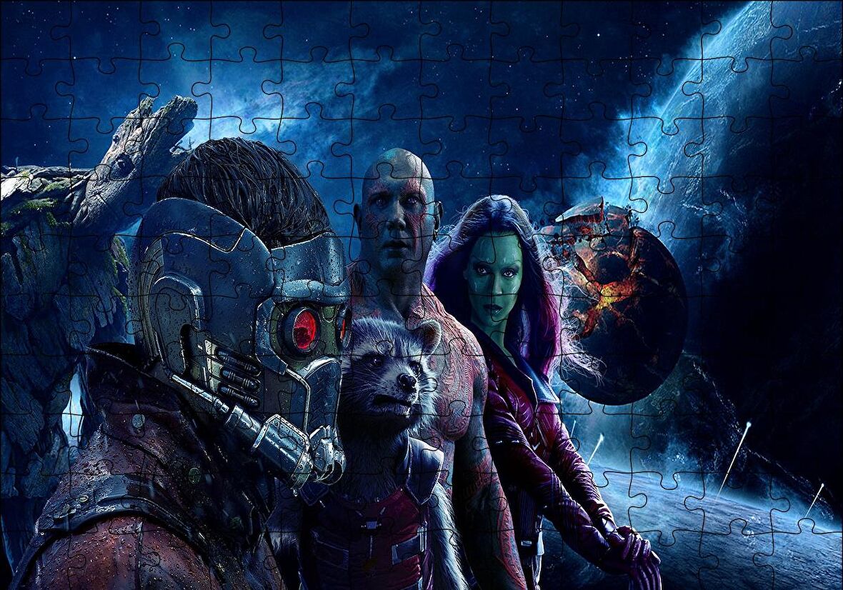 Cakapuzzle  Guardians of The Galaxy 4 Kahraman Puzzle Yapboz MDF Ahşap