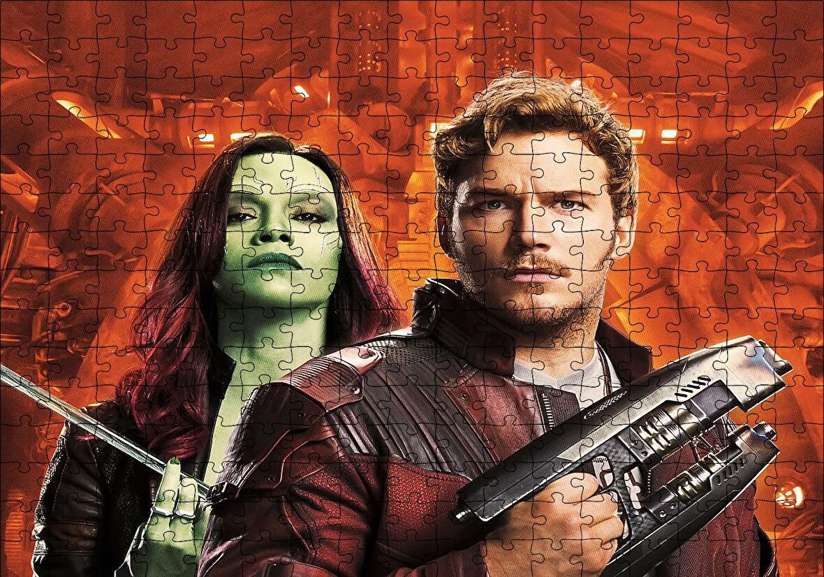 Cakapuzzle  Guardians of The Galaxy Vol 2 Peter Quill Star Lord Puzzle Yapboz MDF Ahşap
