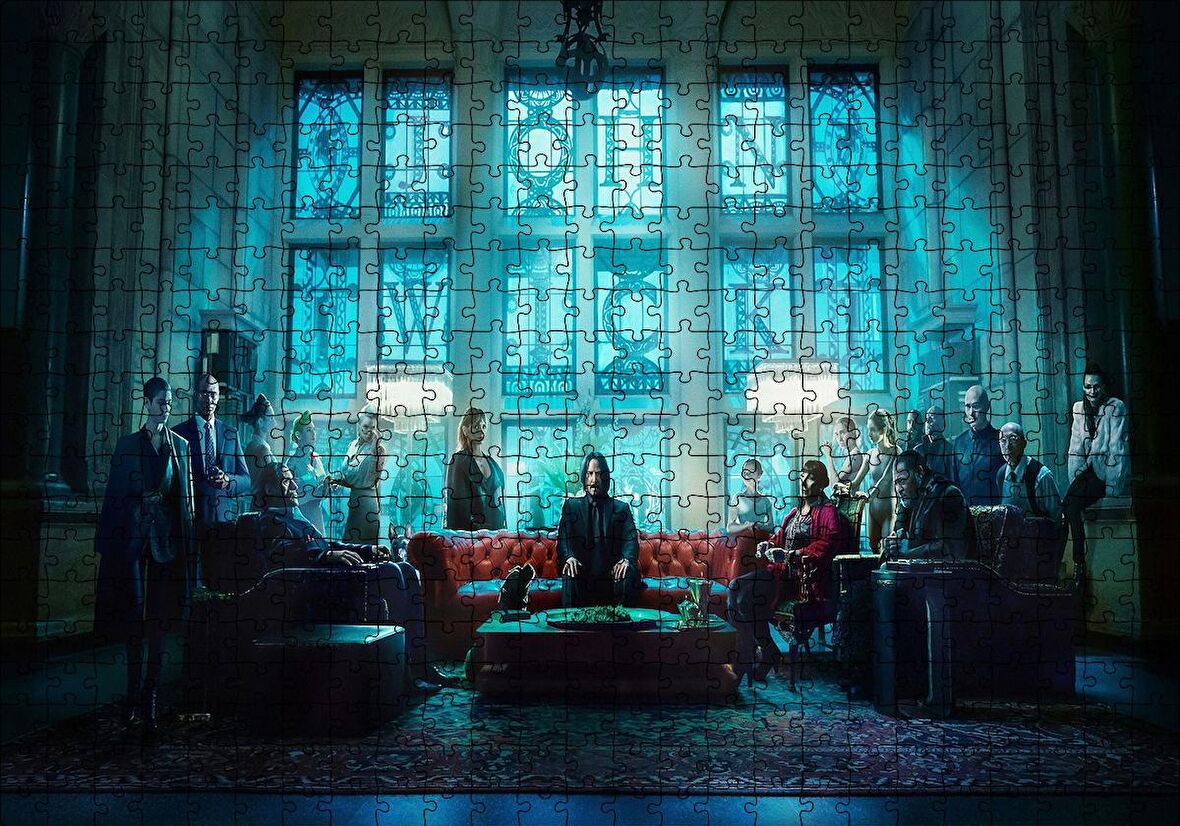 Cakapuzzle  John Wick 3 Kadro Puzzle Yapboz MDF Ahşap