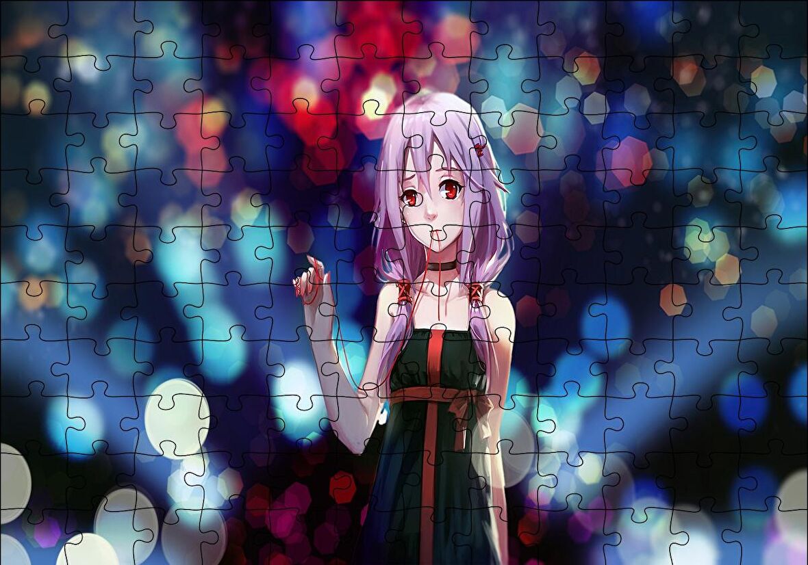 Cakapuzzle  Anime Yalnız Hisseden Kız Puzzle Yapboz MDF Ahşap