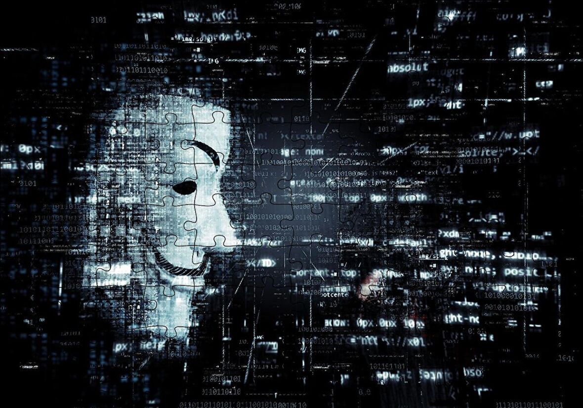 Cakapuzzle  Anonymous Maske ve Kodlar Puzzle Yapboz MDF Ahşap