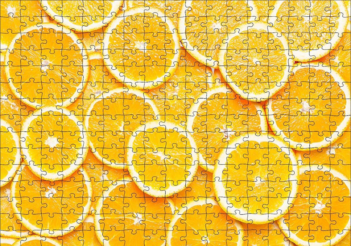 Cakapuzzle  Dilim Portakallar Puzzle Yapboz MDF Ahşap