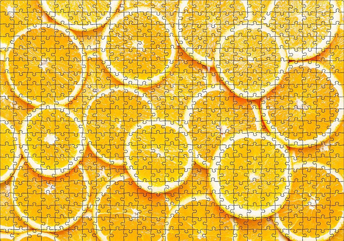 Cakapuzzle  Dilim Portakallar Puzzle Yapboz MDF Ahşap