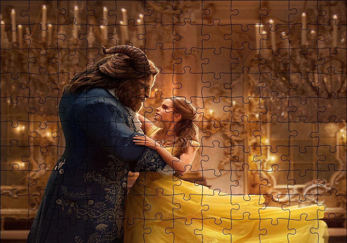 Cakapuzzle  Emma Watson Beauty and The Beast Puzzle Yapboz MDF Ahşap