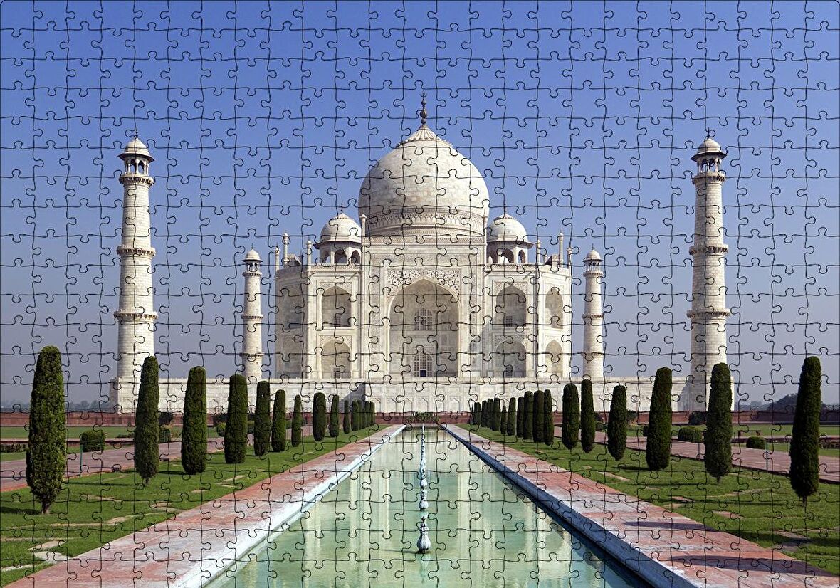 Cakapuzzle  Dünya Mirası Tac Mahal Puzzle Yapboz MDF Ahşap
