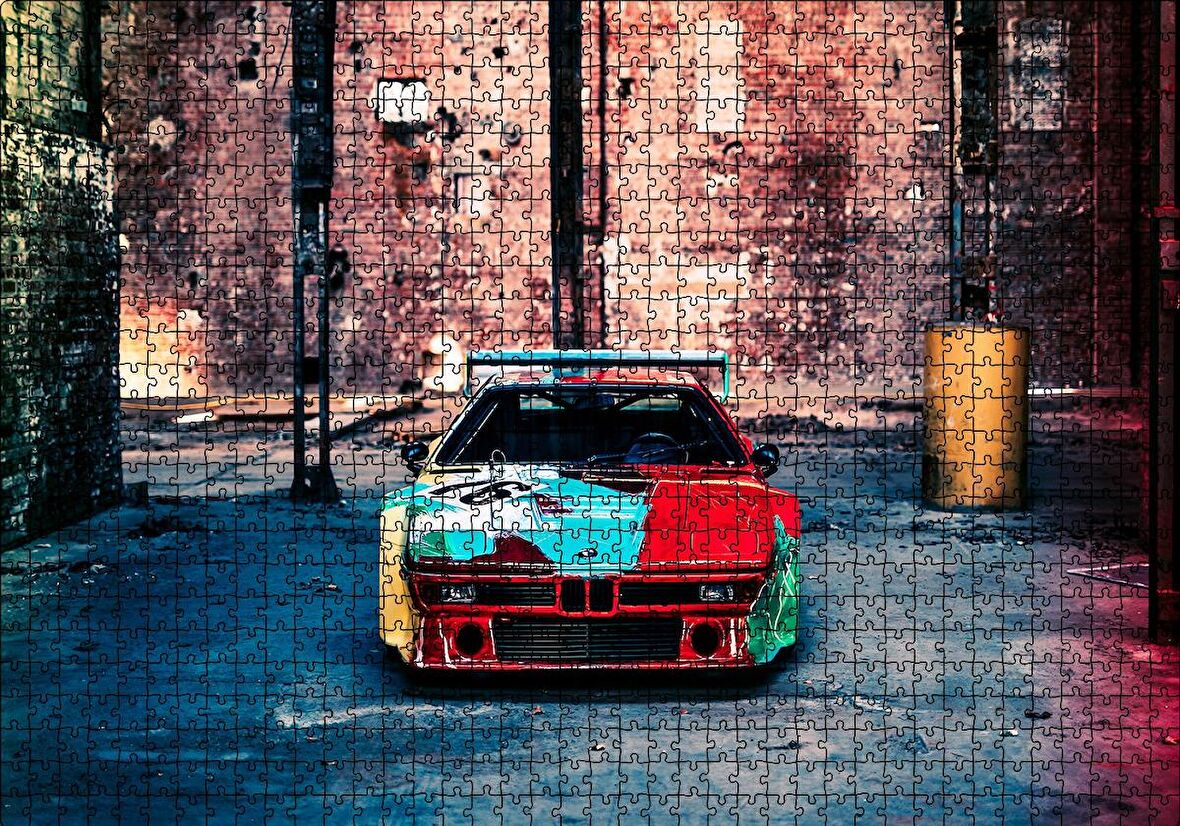 Cakapuzzle  BMW İtaldesign Art Car Puzzle Yapboz MDF Ahşap