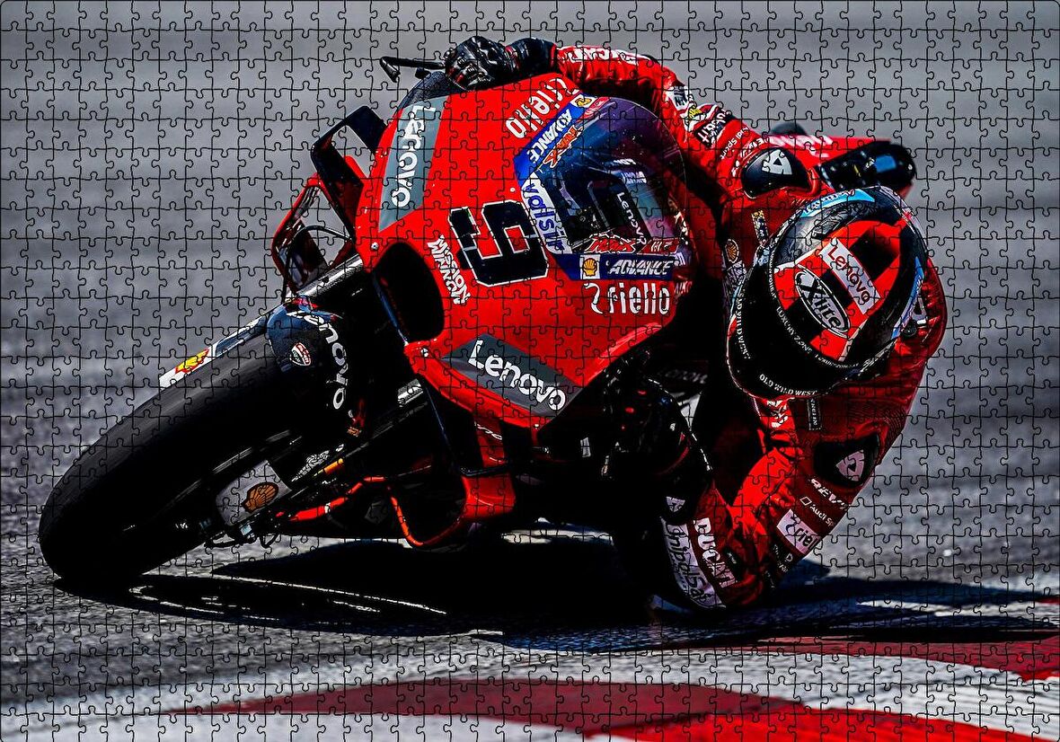 Cakapuzzle  Ducati Corse Moto GP Danilo Petrucci Puzzle Yapboz MDF Ahşap