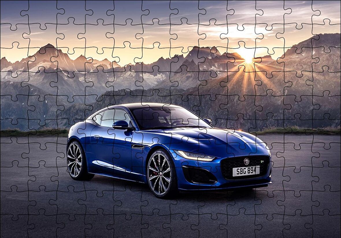 Cakapuzzle  Jaguar F Type R Coupe Puzzle Yapboz MDF Ahşap