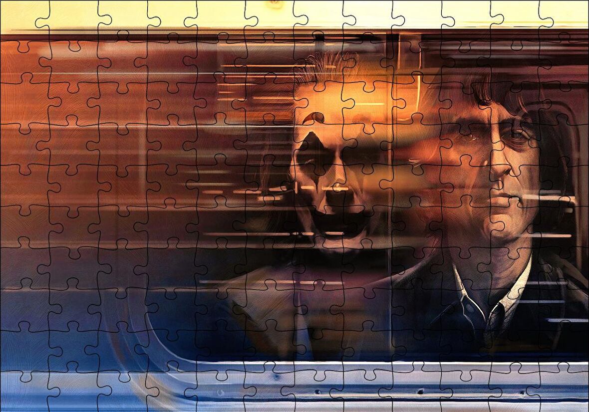 Cakapuzzle  Arthur Fleck ve Joker Puzzle Yapboz MDF Ahşap