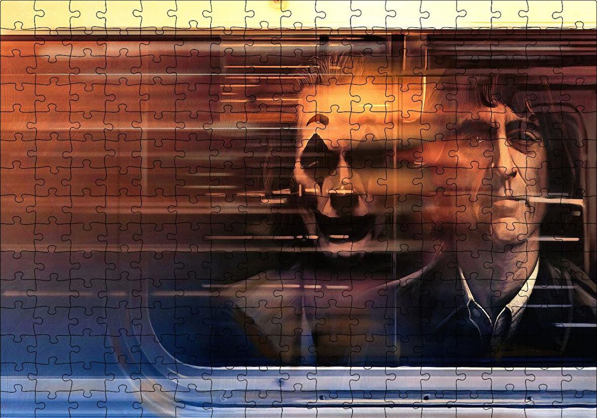 Cakapuzzle  Arthur Fleck ve Joker Puzzle Yapboz MDF Ahşap