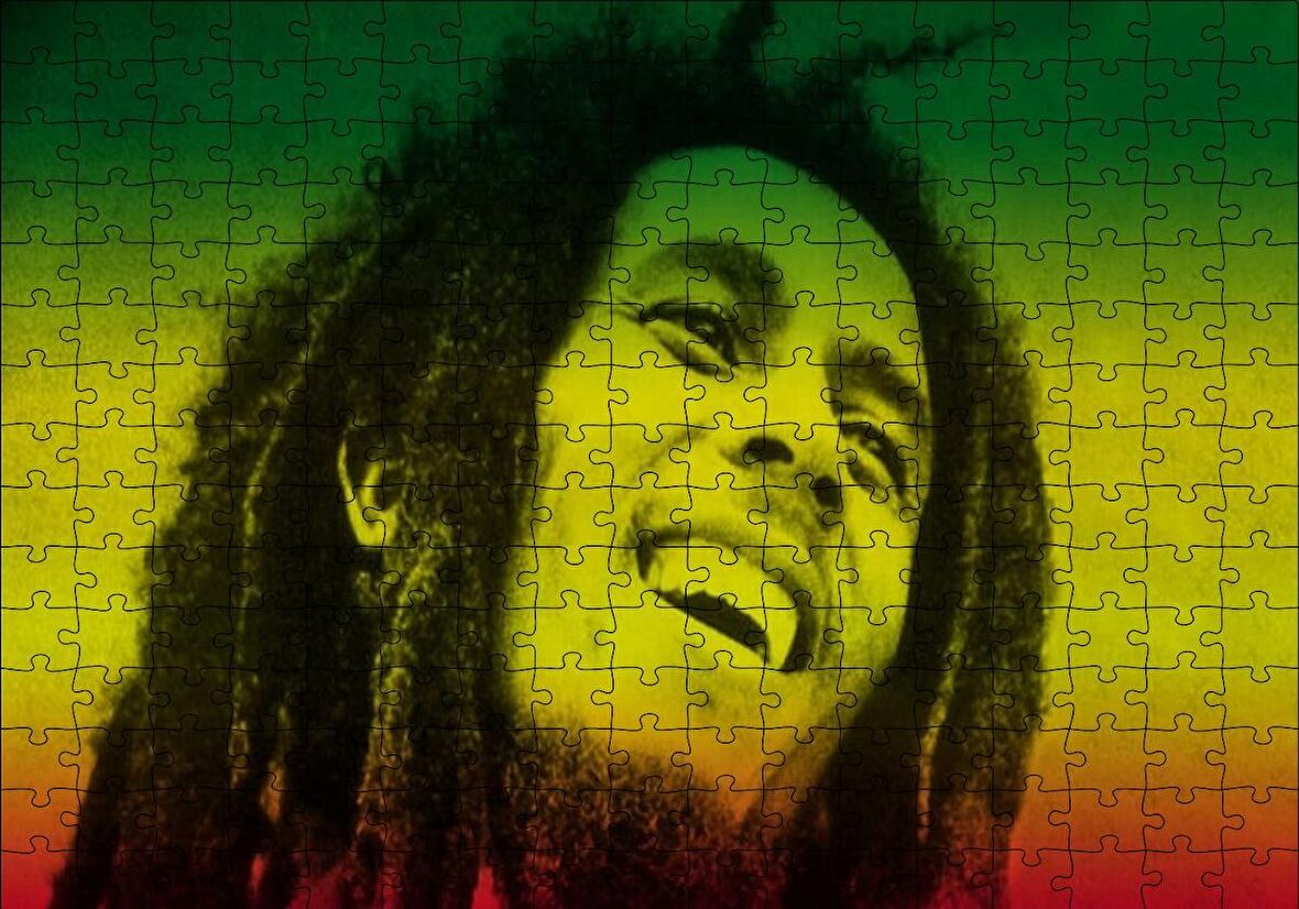 Cakapuzzle  Bob Marley Gülüşü Puzzle Yapboz MDF Ahşap