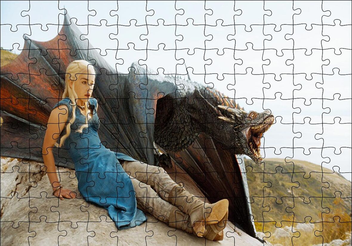Cakapuzzle  Game of Thrones Daenerys Targaryen Puzzle Yapboz MDF Ahşap