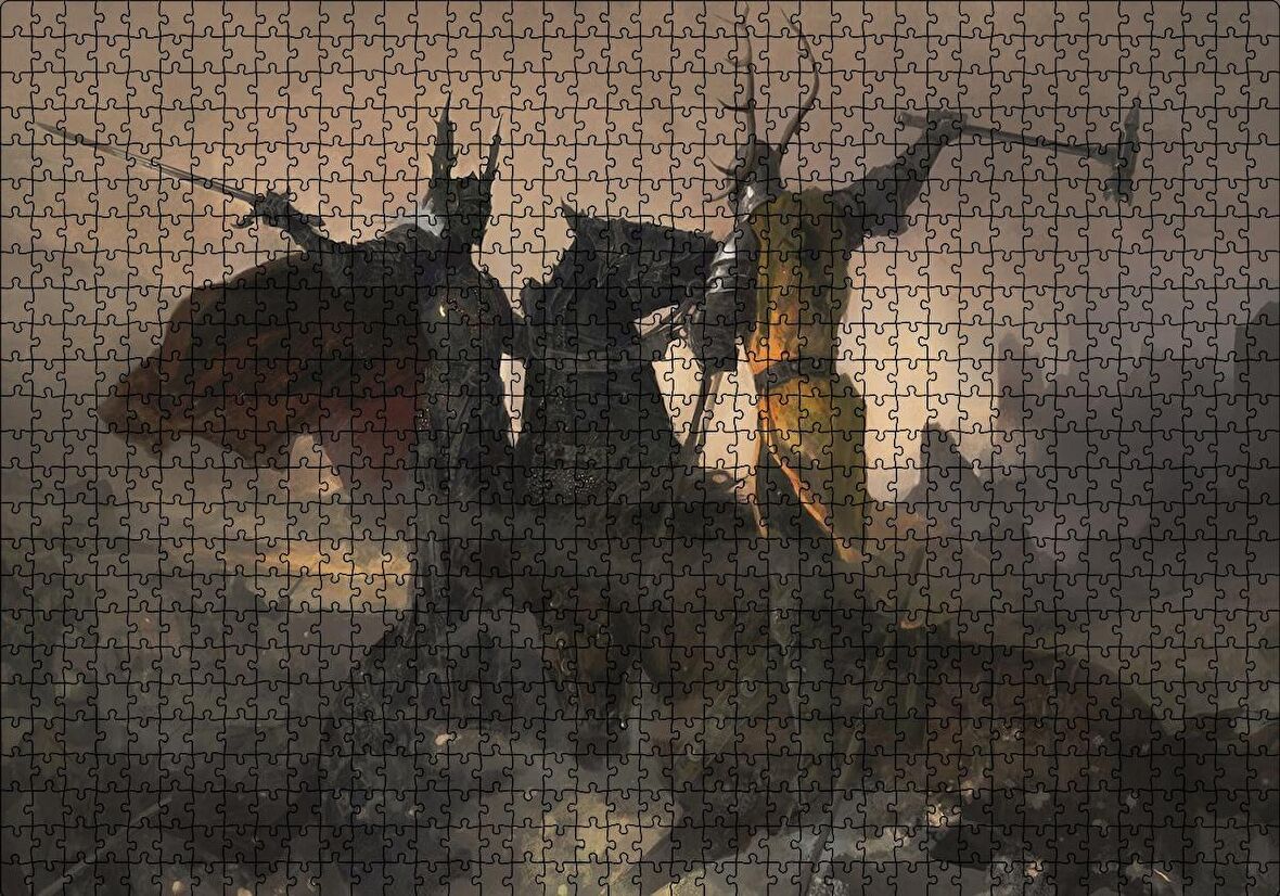 Cakapuzzle  Game of Thrones Savaşan Şövalyeler Puzzle Yapboz MDF Ahşap