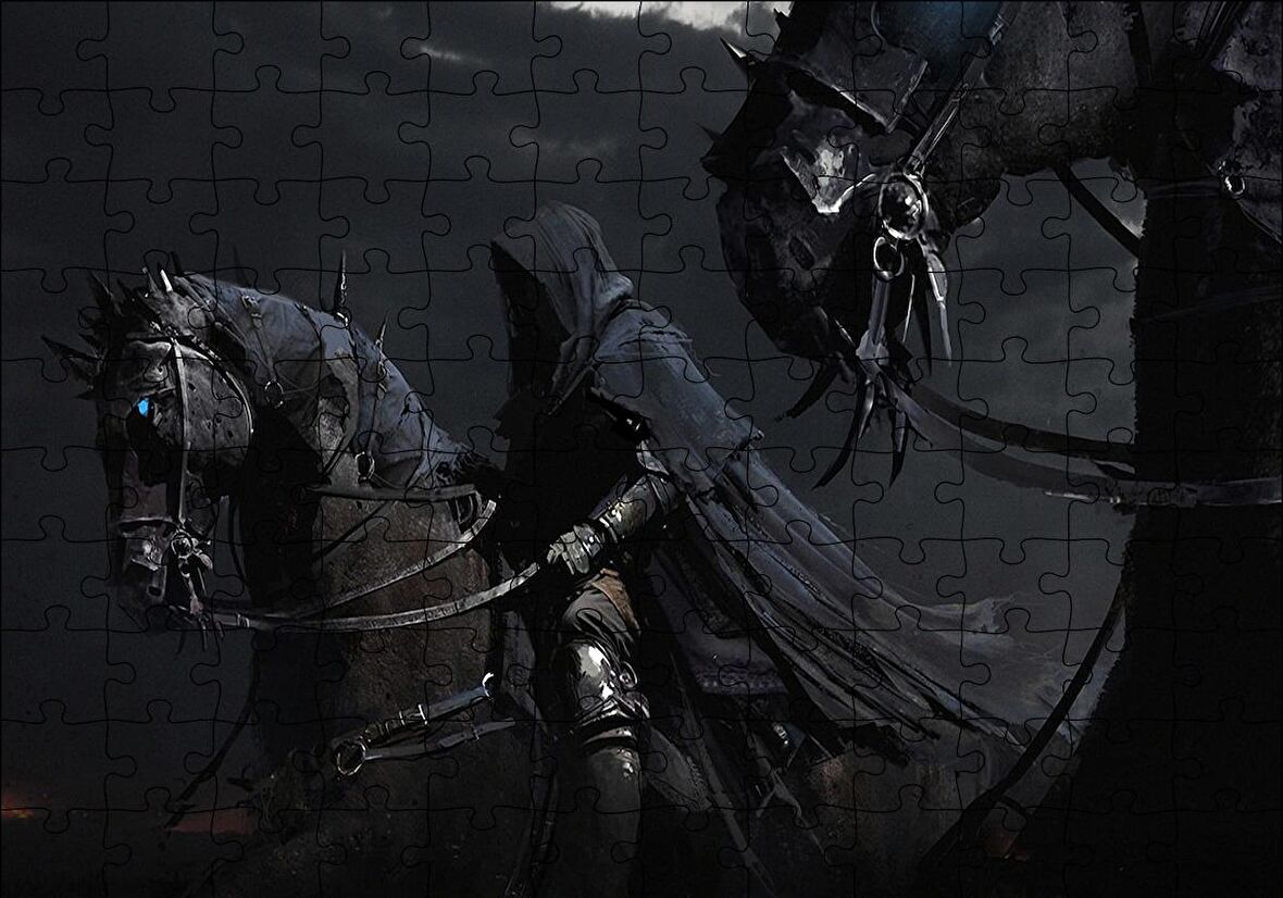 Cakapuzzle  Gece ve Kara Şövalyeler Puzzle Yapboz MDF Ahşap