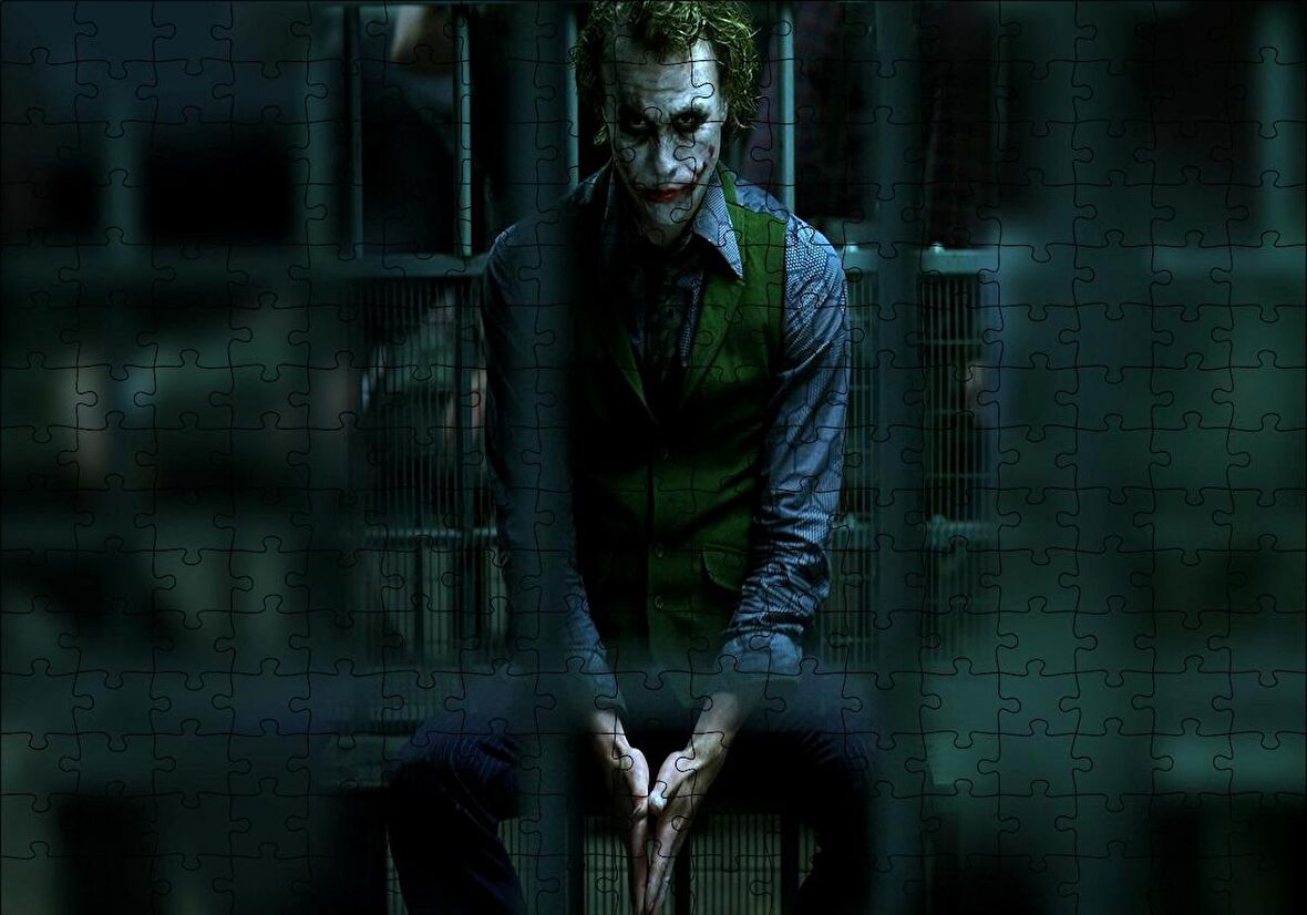 Cakapuzzle  Joker Heath Ledger Nezarethanede Puzzle Yapboz MDF Ahşap