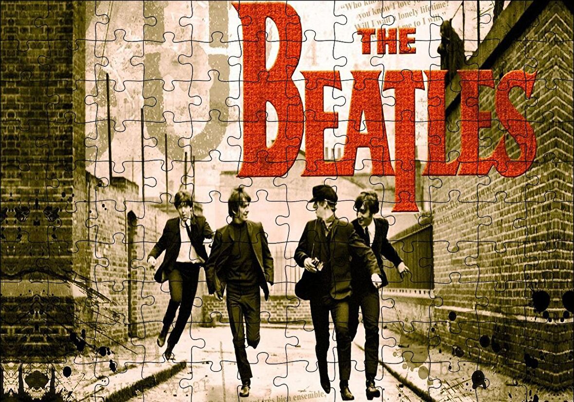 Cakapuzzle  The Beatles Afiş Puzzle Yapboz MDF Ahşap