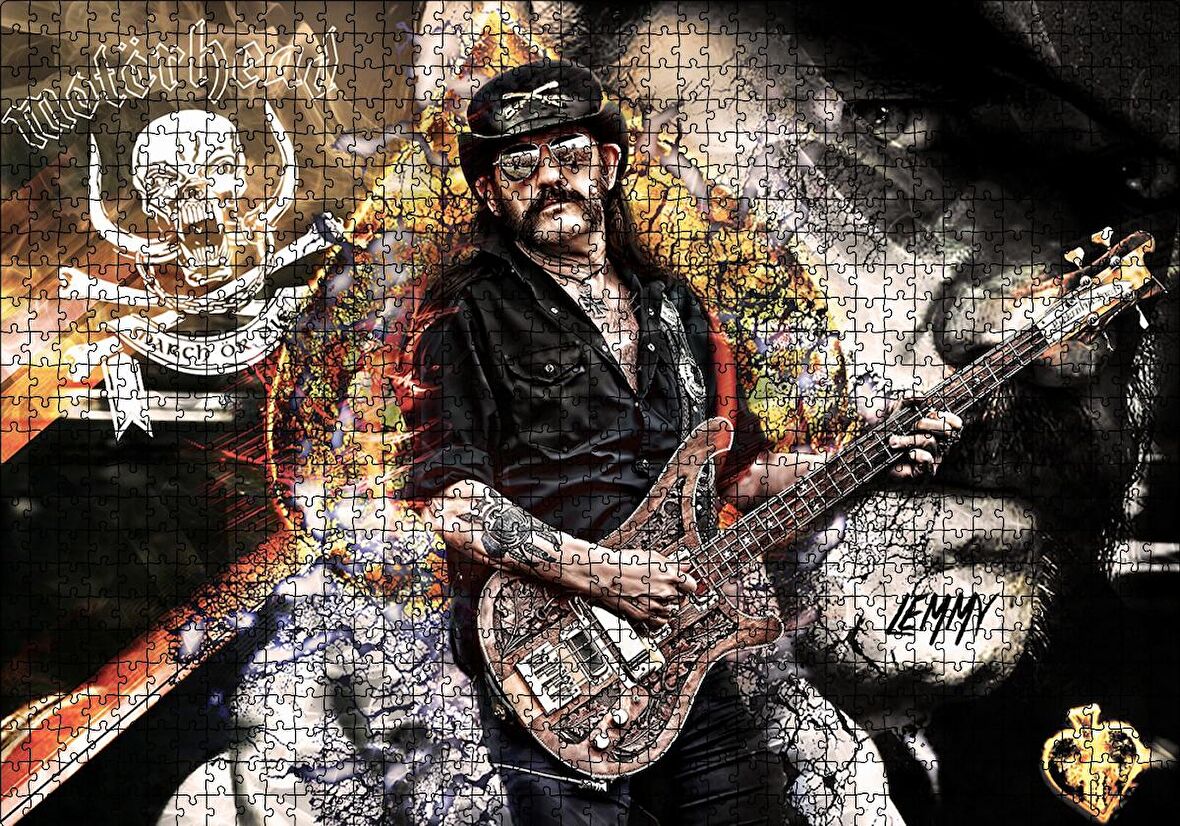 Cakapuzzle  Motörhead Lemmy Kilmister Puzzle Yapboz MDF Ahşap
