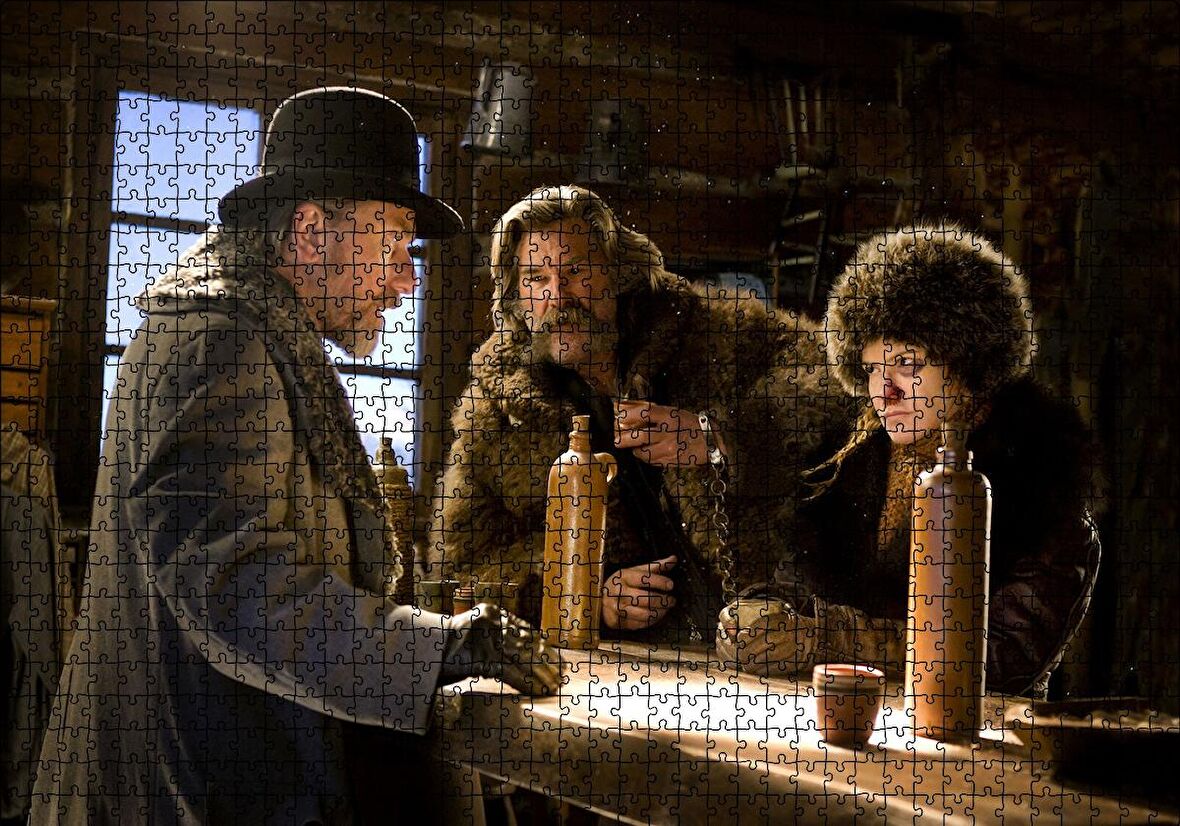 Cakapuzzle  Nefret Sekizlisi Kurt Russell Tim Roth Jennifer J Leigh Puzzle Yapboz MDF Ahşap