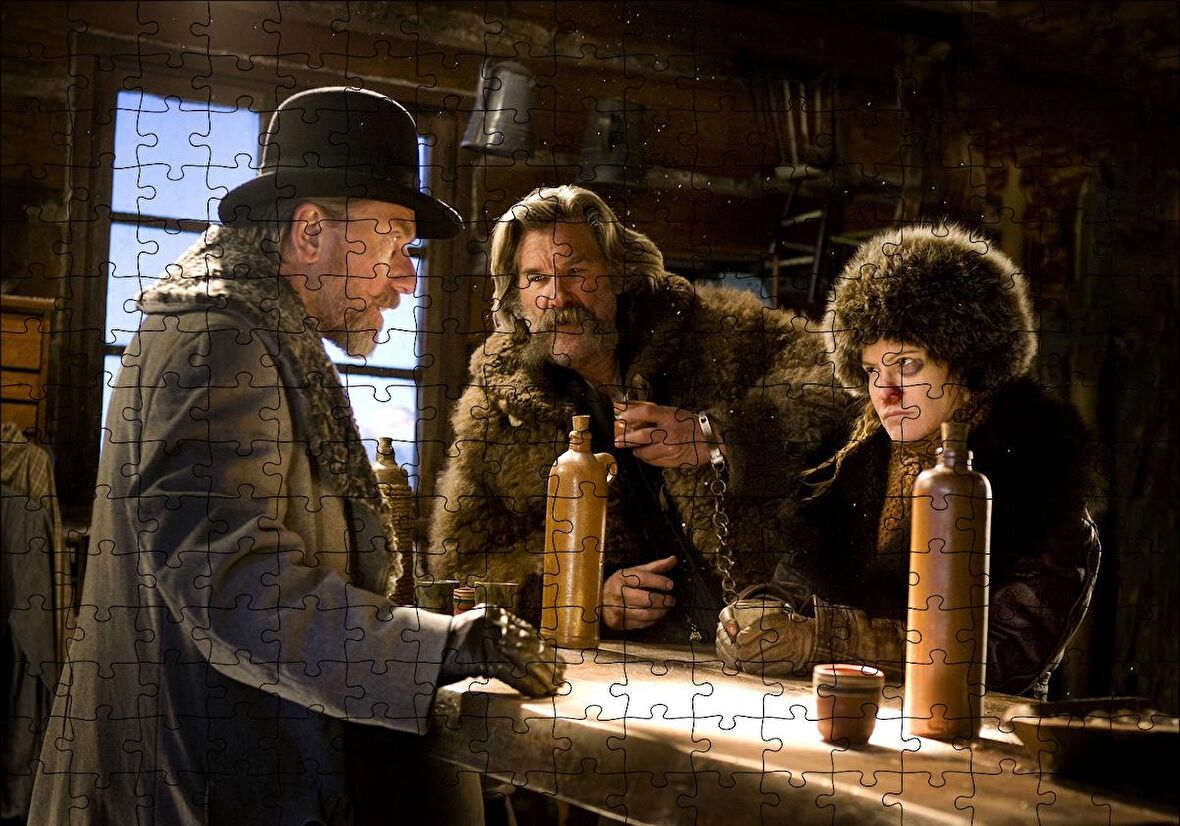 Cakapuzzle  Nefret Sekizlisi Kurt Russell Tim Roth Jennifer J Leigh Puzzle Yapboz MDF Ahşap